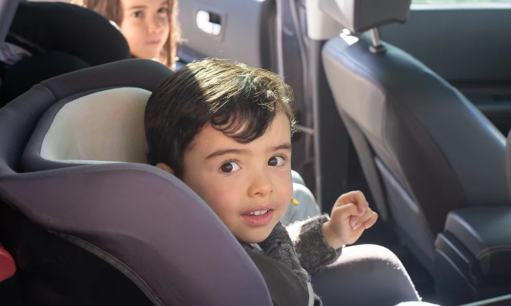 Little Boy In Car