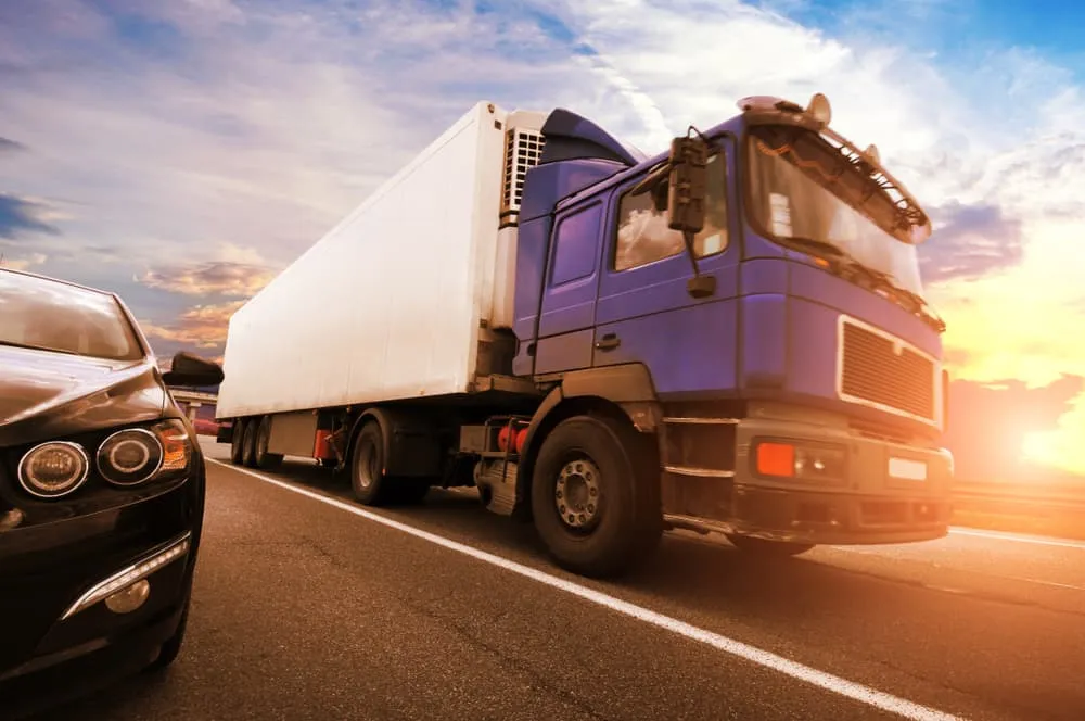 White Trailer On A Road
