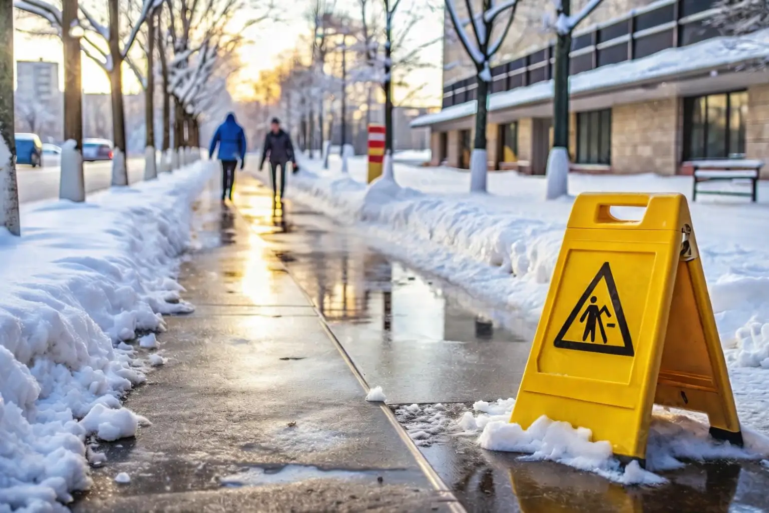 Snowy Sidewalk Pic