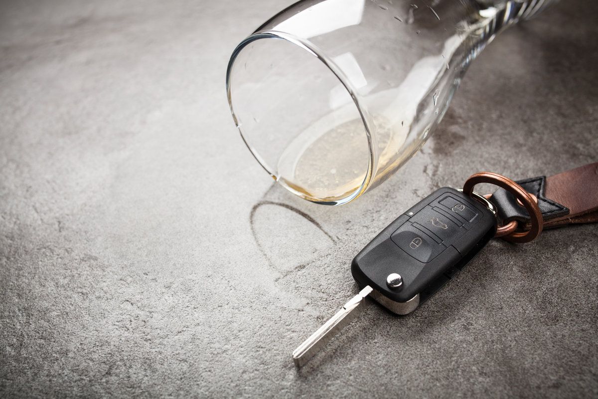 Drunk driving concept
