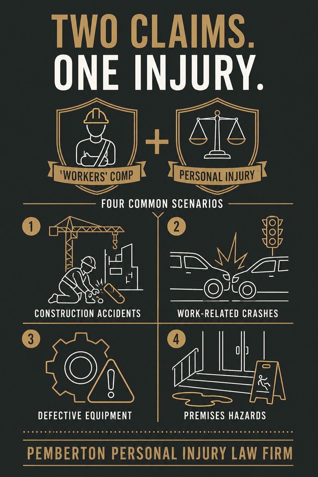 Infographic_How Does Workers' Compensation Interact With a Personal Injury Claim_