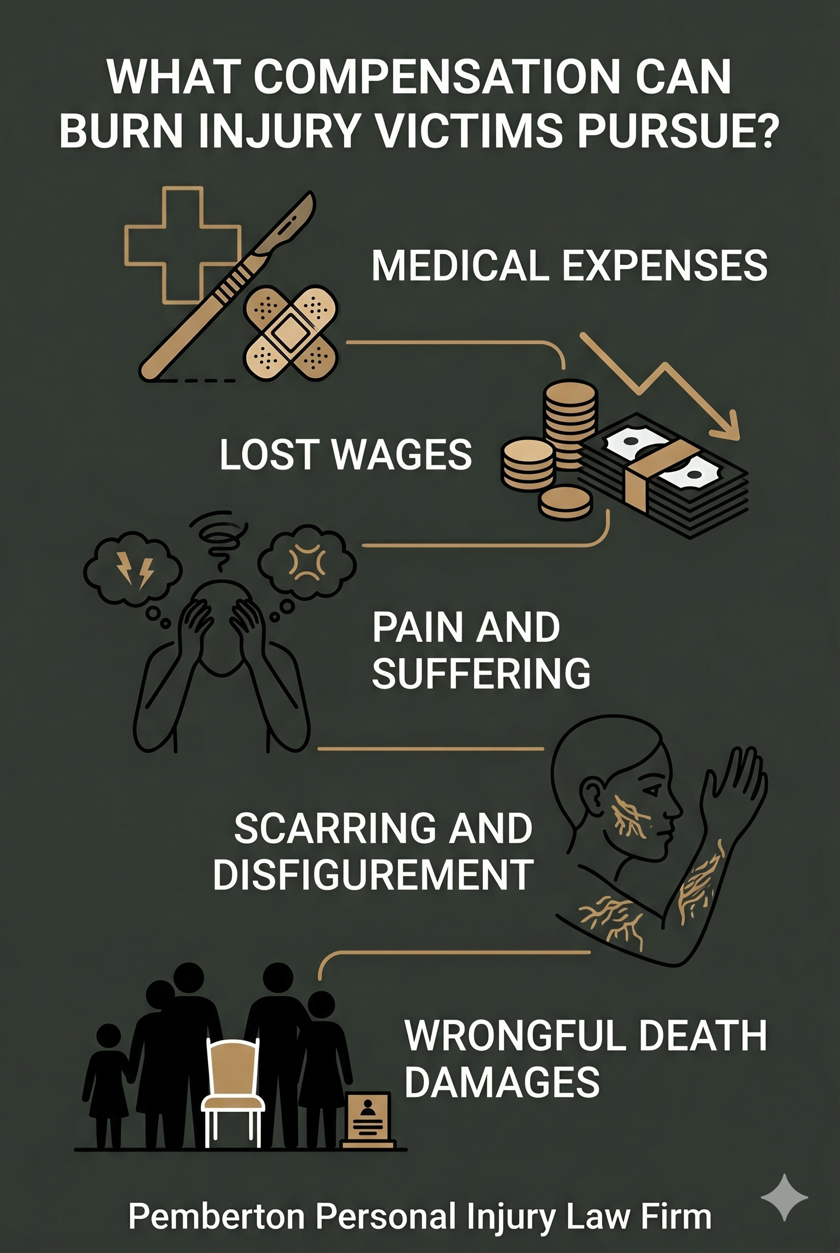 Infographic Types of Burn Injuries and Compensation Available - Pemberton Personal Injury