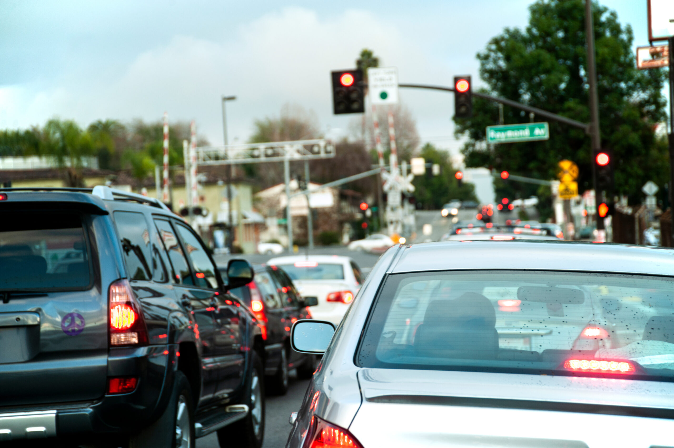 Busy Madison intersection traffic representing dangerous roads for drivers